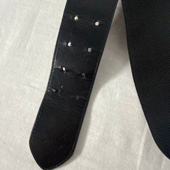 Vintage Y2K Wide Leopard Print Stretch Belt – S/M – Retro Statement Waist Cinche - Picture 9 of 16